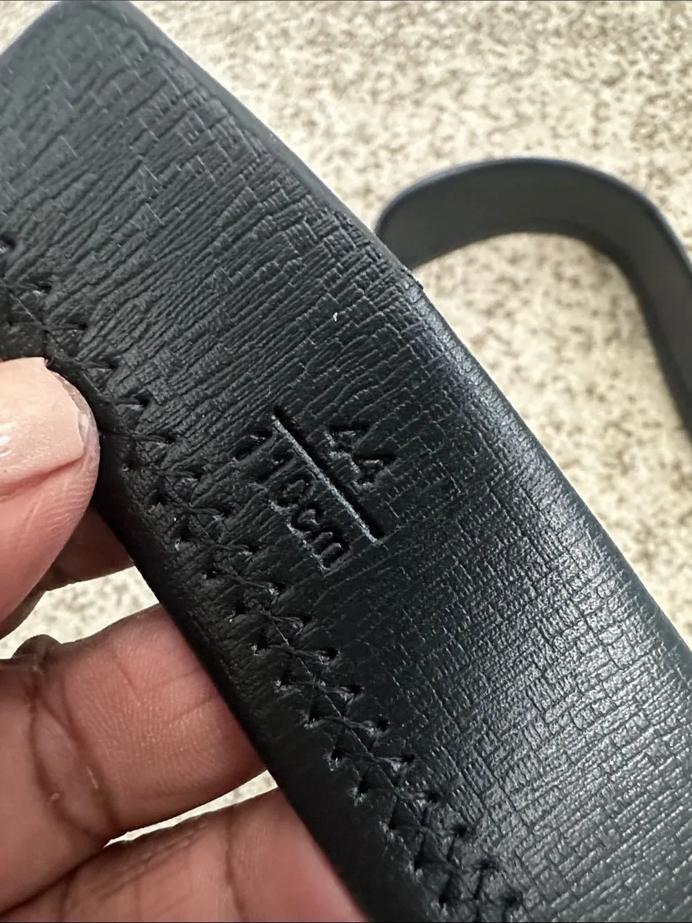 Versace Rectangular Automatic Plate Buckle Leather Belt 44